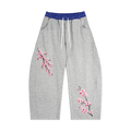 Plaid Waistband Barrel Sweatpants